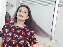 Playing with My Stepmom's Big Dildo - Porn