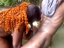 Laura Lion - Sexy Ebony Fuck With A By The Local River