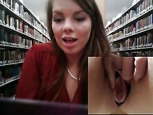 Masturbating in a library for Joey