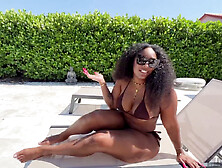 Charlotte Lavish,  the stunning ebony giantess,  enjoys a wild ride with her hung neighbor J-Mac