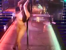 Latin stripper on stage