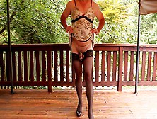 Sissy Outdoor,  Ladyboy Lingerie