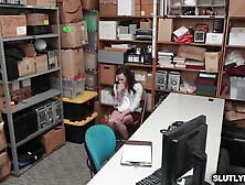 Sexy brunette gets screwed from behind as she bends over her ass