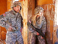 Blonde Babe In Military Uniform Gets Fucked Hardcore By Her Colleague