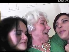 Lesbo Teens + Granny Norma From MatureSide