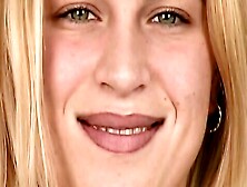 Blonde Slut Strips Just For You,  Biting Her Lip And Teasing Every Inch – Krista Lee Sanders