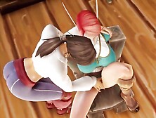 Redhead Elf Gets Railed in Front of Pirates - Warcraft Porn Parody