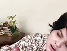 Stepmom tries to help stepson not premature cum