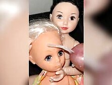 Disney’S Snow White And Flower Power Doll Playing Sex Precum Facial Cumshot.