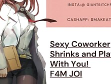 Hot Scientist Coworker Shrinks you and Plays with you before EATING You! Giantess Vore Roleplay