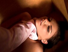 Beautiful babe is bound & closed