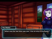 Sexy Teen Anime Blonde Hero and Her Tight Teen Pussy Double Dildo Fucked