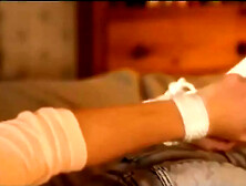 BLOND HOGTIED AND GAGGED IN JEANS - Amateur Sex