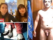 Teenage girls look at my cock