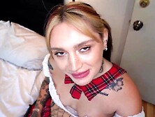 Wheelchair-Fastened Co-Ed Wench Karlee Rose Gets Additional Credit Facial