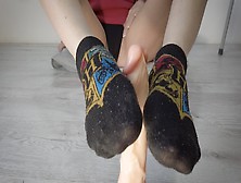 My Harry Potter Socks And Best Footjob With Massive Dildo