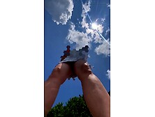 I walk around out of pants in places