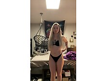 German amateur slut Lea Kusch Strips nude