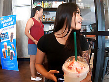 Starbucks Coffee Date With Gorgeous Big Ass Asian Teen 18+ Girlfriend