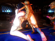 VAM 3D Goblin Cave Big Tits Beauty Girl Gangbanged With All Holes Inserted Part 1