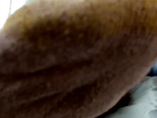 Bearded stud admires his own feet while filming solo jerkoff