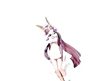 Ramesses II Kawaii Strike Hentai Undress Dance - Purple Bangles Color Edit Smixix