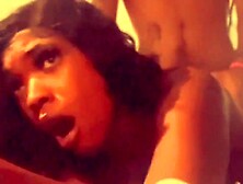 Indecent biker bangs black stripper at bike rally
