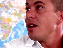 Hardcore Anal Threesome - Two Huge Dildos Stretch Her Asshole & Pussy