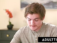 ADULT TIME - Breasty Trainer Little Puck Uses GIANT BOOBS To Keep Student Focused & This chab POUNDS HER HARD!