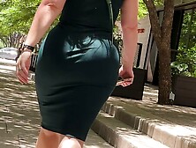 Busty Milf Shows Off Her Curves In The Streets