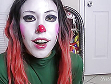 Sexy Clown Girl shows off how Big her feet are