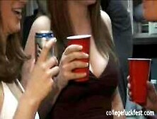 Filthy college teen fucks cock