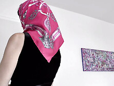 Beautiful Silk Headscarf Fashion Show Clip