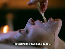 Mom Drinking Sons Cum