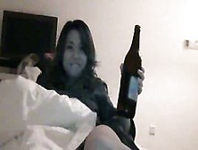 Chinese Gal Bottle Masturbation