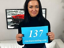 Gorgeous slender brunette Sofia The Bum likes fucking with a big dick