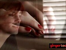 Sexy Tattoed Ginger Teen Is Getting Her Pussy Fucked Hard By Her Neighbour.