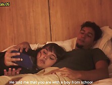 My stepsister was watching a movie and I put my penis in her mouth to satisfy my desire to get the