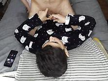 Handjob and Cum Mouthful Before Bed