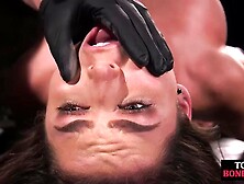 Restrained beauty babe loves BDSM sex