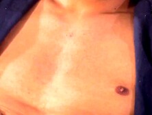 Latinos Felix and Daryl bareback alone in the locker room