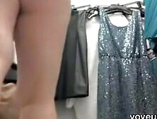 Spy cam video of the fat booty amateur in change room