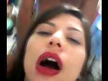 Unedited: The muse Flávia Tamayo (Pamela Pantera) mocking twice in the sewing studio and we were almost caught! Real with Vaginh