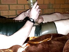 Rubber waterbed fleshlight wank