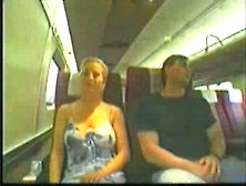 Blonde Groped On Train