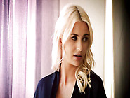 Experimenting blonde wife takes BBC as husband watches her