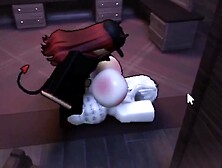 Headless white gal can't stay off of this schlong/ Fan request #4 [Roblox]