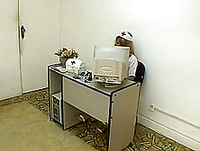 Mary Castro & Cindy Vegas lesbian nurse asslick