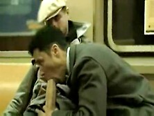 Blowjob On Public Train