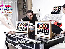 Hot bride with large boobies have a threesome sex cheating with 2 gigantic rod